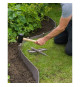 NATURE Sachet de 10 ancres pour bordure de jardin en polypropylene - H 26,7 x 1,9 x 1,8 cm - Beige taupe