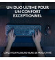 Clavier Sans Fil - LOGITECH - MX Keys S Combo - Bluetooth - Rétroéclairé - Touches silencieuses - Graphite