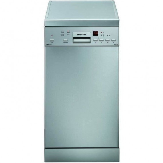 Lave-vaisselle pose libre BRANDT DFS1010X - 10 couverts - L45cm - 47dB - Inox