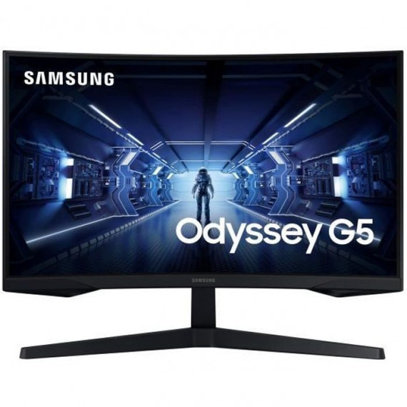 Ecran PC Gamer Incurvé - SAMSUNG - ODYSSEY G5 - G55T C27G55TQBU - 27'' WQHD - VA - 1 ms - 144Hz -  HDMI / DisplayPort - AMD F…