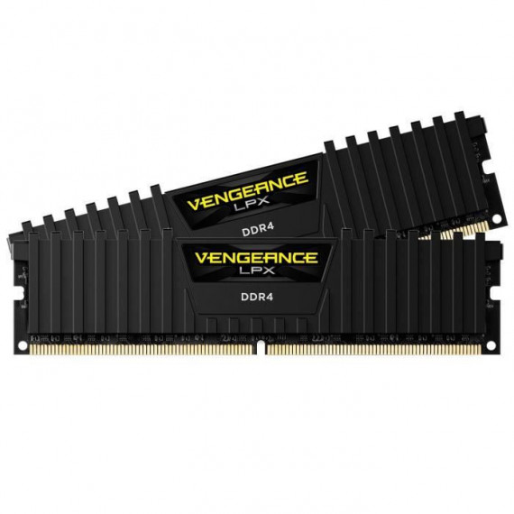 Mémoire RAM - CORSAIR - Vengeance LPX DDR4 - 16GB 2x8GB DIMM - 3000 MHz  - CAS 15 - 1.35V - Noir (CMK16GX4M2B3000C)