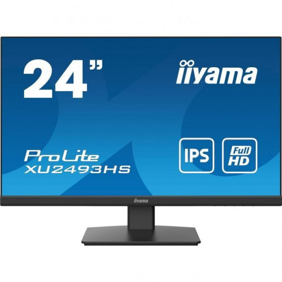 Ecran PC - IIYAMA XU2493HS-B5 - 24 FHD - Dalle IPS - 4 ms - 75Hz - HDMI  / DisplayPort