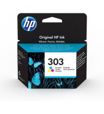 HP 303 Cartouche d'encre trois couleurs authentique (T6N01AE) pour HP Envy Photo 6220/6230/7130