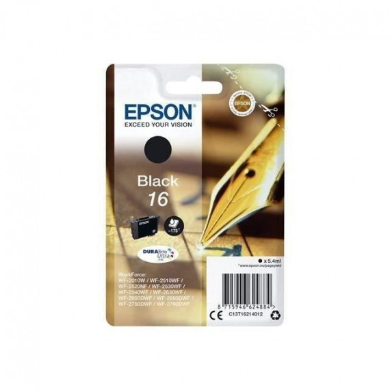 EPSON Cartouche d'encre T1621 noir - Stylo Plume (C13T16214012)