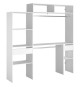 Kit dressing extensible ARTIC EKIPA - Blanc - 2 penderies + 2 tiroirs + 1 surmeuble