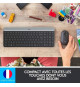 Logitech - Ensemble Clavier + Souris sans Fil et silencieux MK470 Ultra-fin - Disposition Compacte et Plate - Récepteur USB 2…