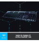 Clavier Gaming mécanique - Logitech G - G915 LIGHTSPEED RVB - GL CLICKY SWITCH - Carbon - AZERTY - Sans fil -  Noir