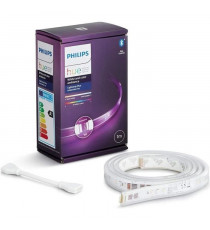 Philips Hue White & Color Ambiance Indoor LightStrips extension 1m, V4, fonctionne avec Alexa, Google Assistant et Apple Homekit