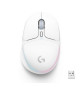 Logitech G - Souris Gaming - Sans fil - G705 Éclairage RVB LIGHTSYNC - Bluetooth - Légere - Blanc