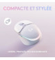 Logitech G - Souris Gaming - Sans fil - G705 Éclairage RVB LIGHTSYNC - Bluetooth - Légere - Blanc