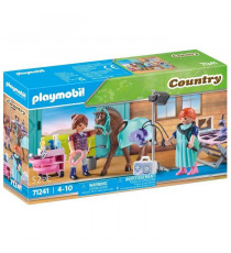 PLAYMOBIL - 71241 - Country - Vétérinaire équin - 52 pieces - Multicolore - Enfant - Mixte