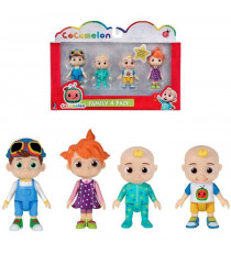 Bandai - CoComelon - Pack 4 figurines - Figurines 7cm a collectionner - JJ (2 figurines), TomTom et YoYo - WT00035
