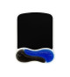 Kensington, Tapis de souris avec repose-poignet, Duo gel, Noir et bleu