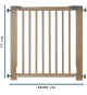 NORDLINGER PRO Barriere de sécurité Enfant OLEANE 8 - 80 a 85 cm - Bois - Amovible - Fixation par pression 4 points