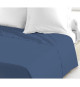 LOVELY HOME Drap plat - 180 x 290 cm - 100% coton - Bleu