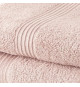 TODAY Lot de 1 Drap de Bain 100% coton 70x130 cm + 1 Serviette de Bain 50x100 cm - Rose des sables