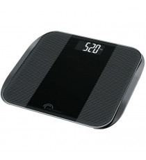 LITTLE BALANCE Pese-personne électronique Slim Wave LCD - 180 kg / 100 g - Noir brillant
