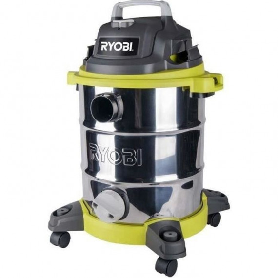 Aspirateur eau et poussiere RYOBI - RVC-1530IPT-G - Cuve inox - 30L (avec prise d'asservissement)