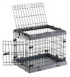 Cage Pliable pour tres petits chiens SUPERIOR 60 Clôture métallique, avec Séparateur, Double verrouillage - 60 x 47 x 50 cm