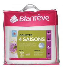 BLANREVE Couette 4 saisons - 220 x 240 cm - Blanc