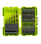 Coffret antichocs empilable RYOBI 38 accessoires de perçage-vissage - porte embouts RAK38SDD