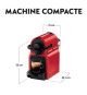 Machine a café KRUPS NESPRESSO INISSIA Rouge Cafetiere a capsules Espresso YY1531FD