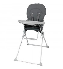 BAMBISOL Chaise haute fixe avec tablette réglable en profondeu grise