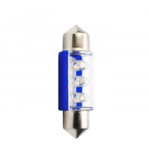 PLANET LINE Lot de 2 Ampoules LED - Navette C5W - 12 V - 0,40 W - 36 mm - Bleue