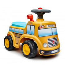 FALK - Porteur School Bus - assise ouvrante et volant directionnel avec klaxon