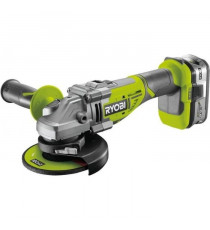 Meuleuse d'angle RYOBI 18V LithiumPlus OnePlus Brushless - 1 batterie 4,0 Ah - 1 chargeur rapide - R18AG7-140S