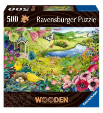 Puzzle en bois - Rectangulaire - 500 pcs - Jardin de la nature - Adulte - 00017513