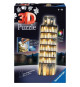 Puzzle 3D Tour de Pise illuminée - Ravensburger - 216 pieces - sans colle - avec LEDS couleur - Des 8 ans