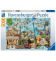 Ravensburger - Puzzle 5000 p - Carte postale des monuments - A partir de 14 ans