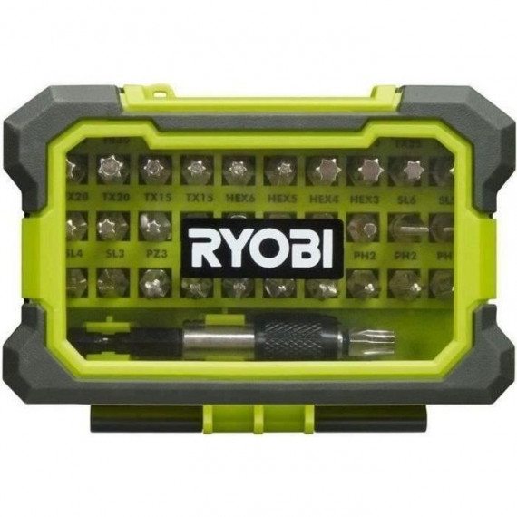 Coffret renforcé - RYOBI - 32 embouts de vissage - porte-embouts a fixation rapide RAK32MSD