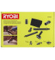 RYOBI Kit 6 accessoires pour nettoyage de l'automobile pour aspirateurs R18HV / R18PV / R18WDV-0 / RVC-1530IPT-G / RVC-1220I-G