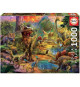 EDUCA Puzzle 1000 pieces - Terre De Dinosaures