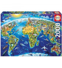 EDUCA - Puzzle Symboles du Monde 2000 pieces - 17129