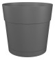 Pot a fleurs et plantes rond CAPRI LARGE - Plastique - Réservoir d'eau - diametre 30 cm - Anthracite - ARTEVASI
