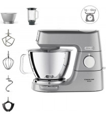 KENWOOD KVC85.124.SI - Robot pâtissier Titanium Chef Baker - 2 bols en inox 3,5L et 5L - Balance intégrée 6kg - Blender 1,8L …