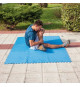 GRE - Lot de 9 Dalles de protection de sol en mousse bleu 50 x 50 cm ép 4 mm (tapis de sol pour piscine hors sol ou spa gonfl…