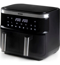 Friteuse a air chaud DOMO -  DO537FR - 2 x 4 L -  85° a 200° - 8 programmes automatiques - l40 x L 40 x h 36 cm