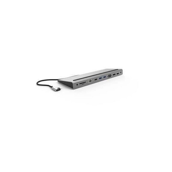 Adaptateur dock USB-C- MOBILITY - 11 en 1 - 2x HDMI Dual Display - Gris sidéral