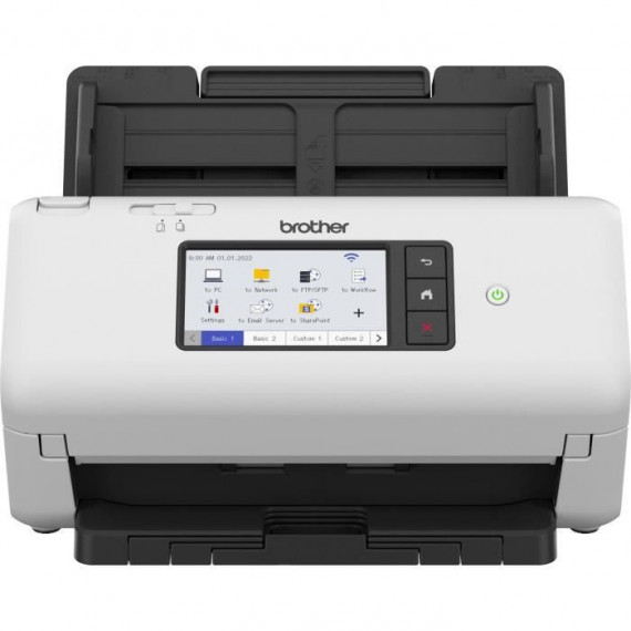 Scanner - BROTHER - ADS-4700 - Documents Bureautique - Recto-Verso - 40 ppm/80 ipm - Ethernet, Wi-Fi, Wi-Fi Direct - ADS4700WRE1