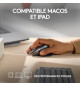 Logitech - Souris sans fil Ergonomique - MX Master 3S pour Mac - Gris Sidéral