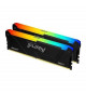 Mémoire RAM - KINGSTON - FURY Beast - RGB - 16 Go (2 x 8 Go) - DDR4 - 3600 MHz CL17 - (KF436C17BB2AK2/16)