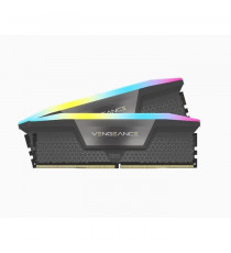 Mémoire RAM - CORSAIR - Vengeance RGB DDR5 - 32GB 2x16GB DIMM - 6000 MHz - 1,40V - Gris (CMH32GX5M2B6000Z30K)