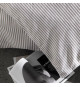 Parure de lit - TODAY Kargo - 260x240 cm - 2 personnes - coton imprimé rayé Dune