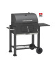Barbecue a charbon - LANDMANN - Grille en acier émaillé - Surface de cuisson : 42 x 56 cm - Noir
