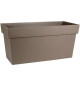 EDA Muret avec roulettes Toscane - 79 x 35 x H 39 cm - 74 L - Taupe