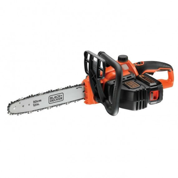 BLACK+DECKER Tronçonneuse 30 cm 36V 2 Ah GKC3630L20-QW - Tendeur De Chaîne Sans Outil